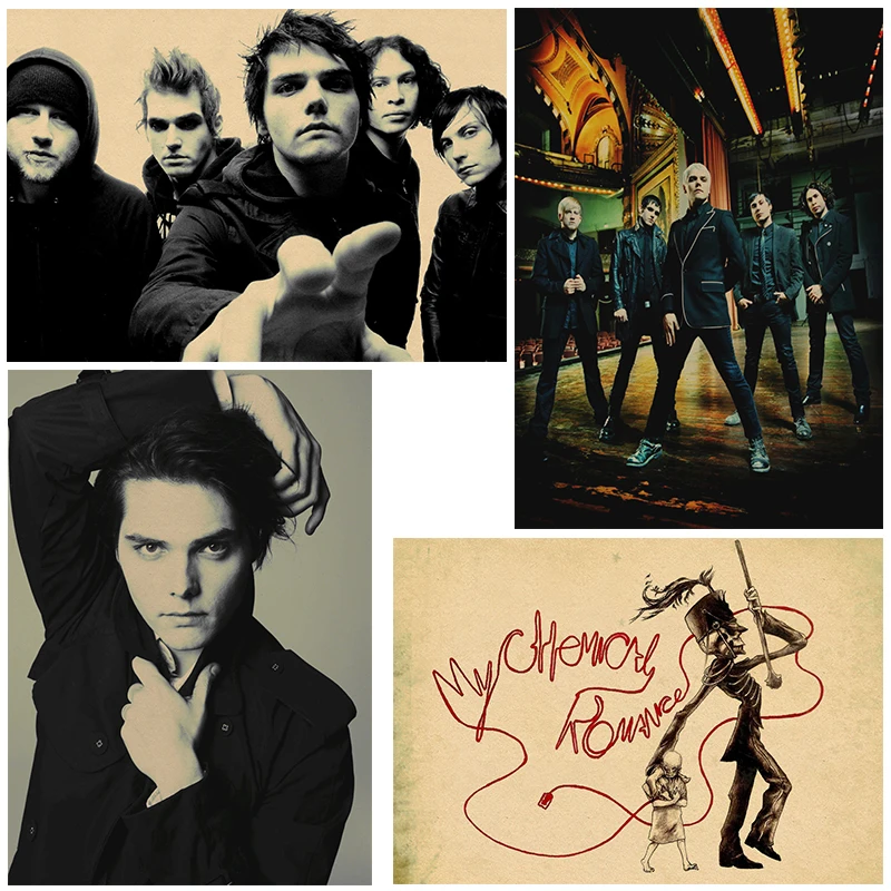 My Chemical Romance американской панк рок группы Винтаж плакат крафт бумаги Бумага ретро