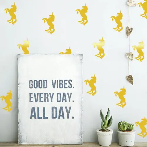 Единорог Wall Art Стикеры настенные виниловые наклейки в виде Фотообоев c