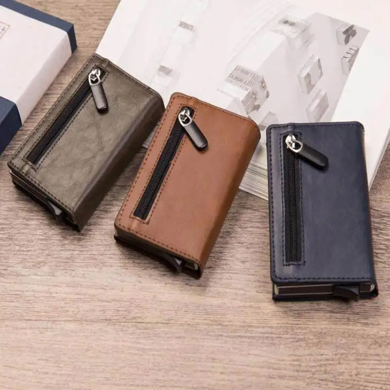 Кредитный держатель для карт новинка 2019 алюминиевый бумажник RFID чехол из