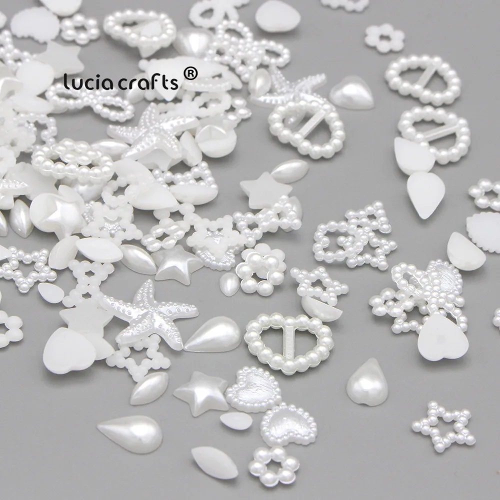 20 г, около 100 шт 9-20 мм неправильные плоские с оборота жемчужные Cabochon assorted стили DIY художественные украшения аксессуары F0407