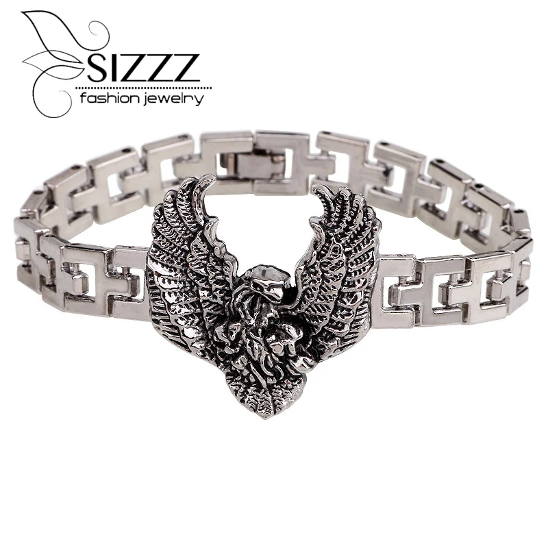 Мужские уличные часы с пряжкой 19 см из нержавеющей стали браслет орлом размер|eagle