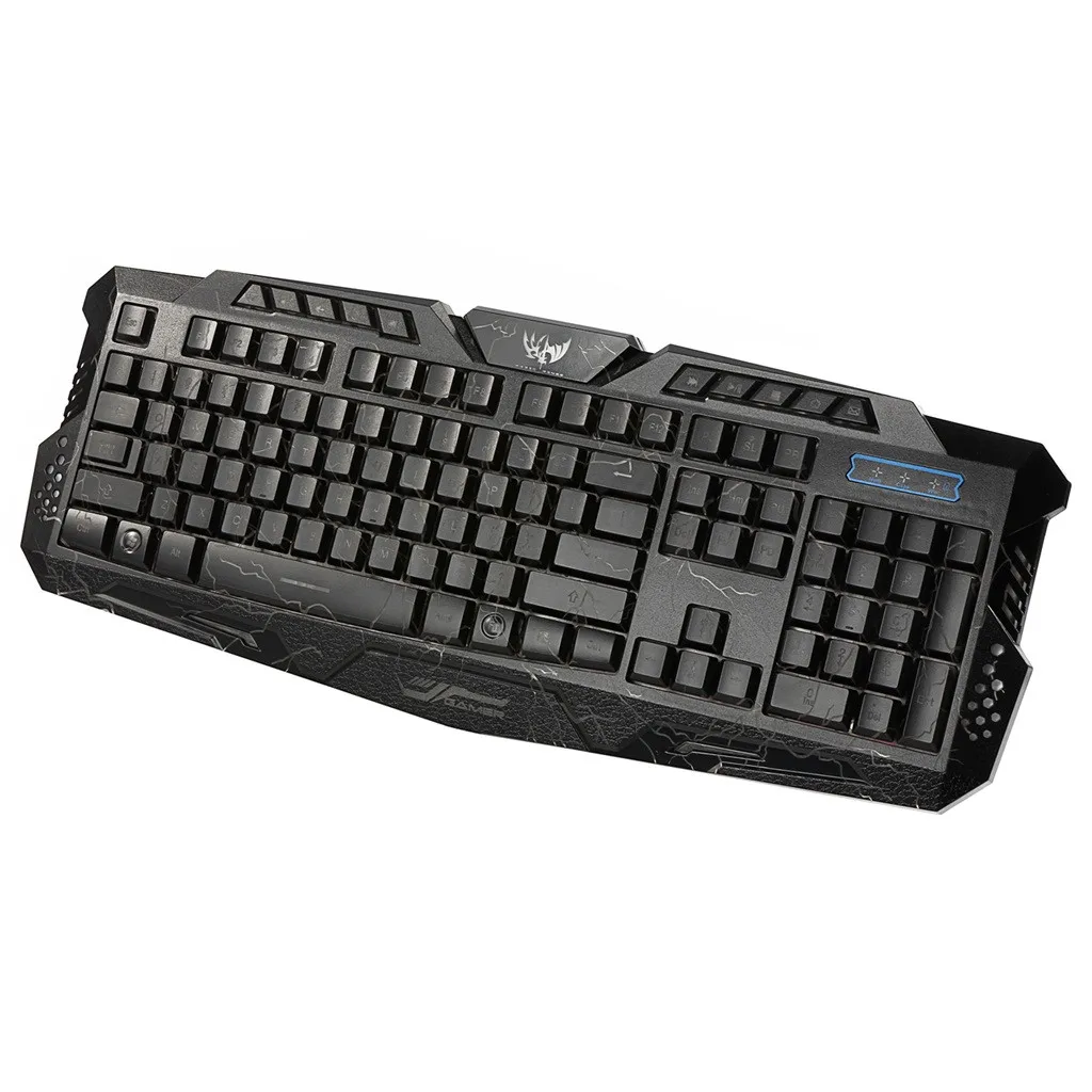 HXSJ J60 USB2.0 Проводная мышь Эргономичный дизайн игровая красочная клавиатура мышь наборы геймерская игровая мышь и клавиатура Комплект для дома и офиса