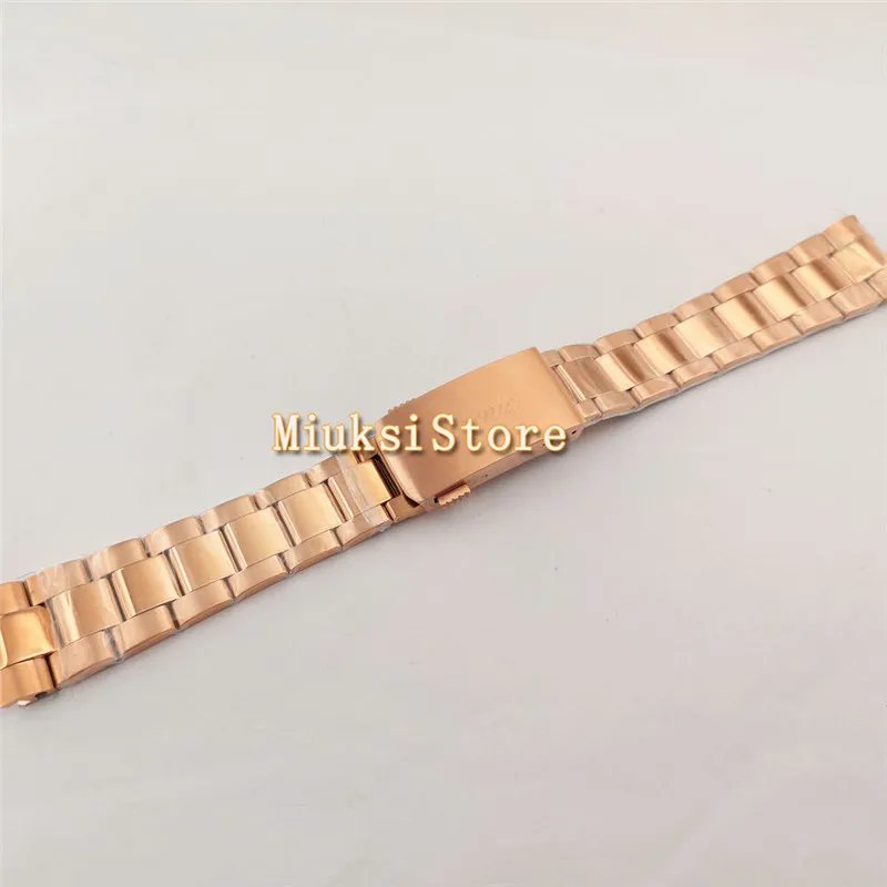 20mm Rose Gold Stainless Steel Band Fit 40mm Mens Wristwatch | Наручные часы