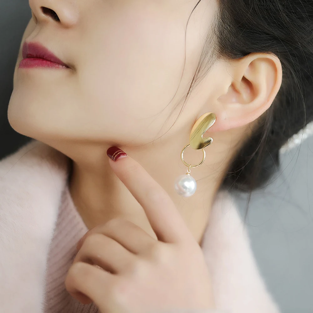 Женские длинные серьги Seven Candy Pearl простые с темпераментом модные ювелирные