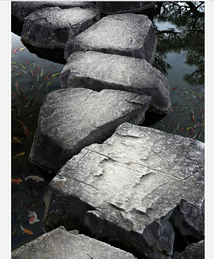 Домашний декор карп камень гостиная пол ванная комната 3D ПВХ обои 3d