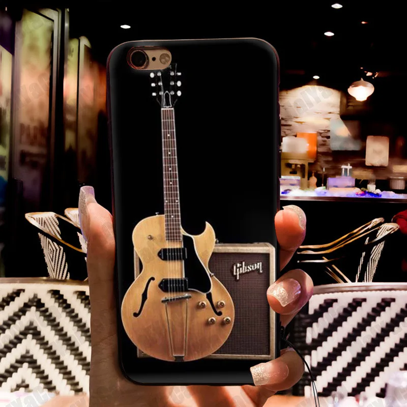 Чехол для телефона с гитарой Love Gibson iphone 11 12 Pro XR XS Max 8 7 6 6S Plus X 5 5S SE | Мобильные