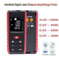 406080100m laser distance meter handheld range finder tape measuring device rangefinder areavolume buildangle tool