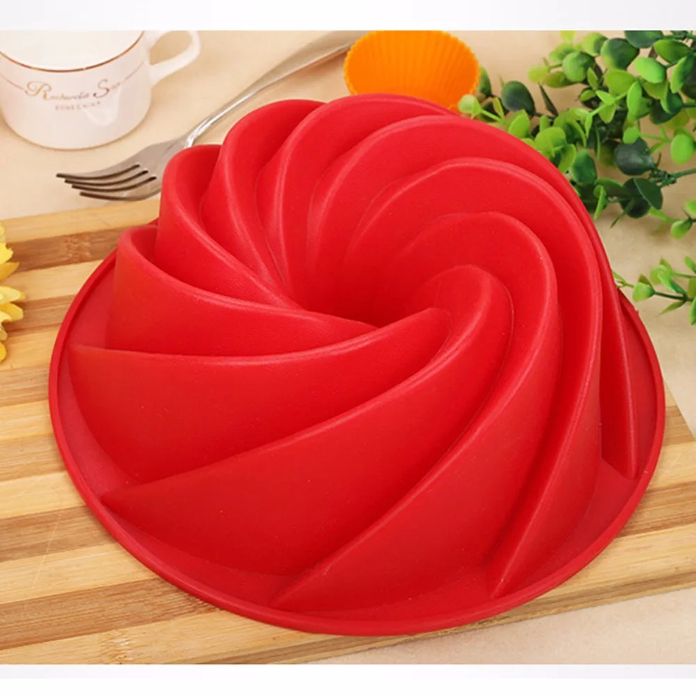 Спиральная форма для торта Savarin пустотелая шифоновая силиконовая тыква Формы