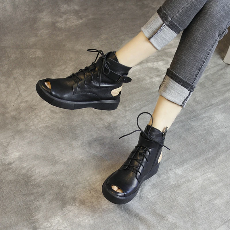 Сандалии гладиаторы женские из натуральной кожи босоножки ручной работы цвет