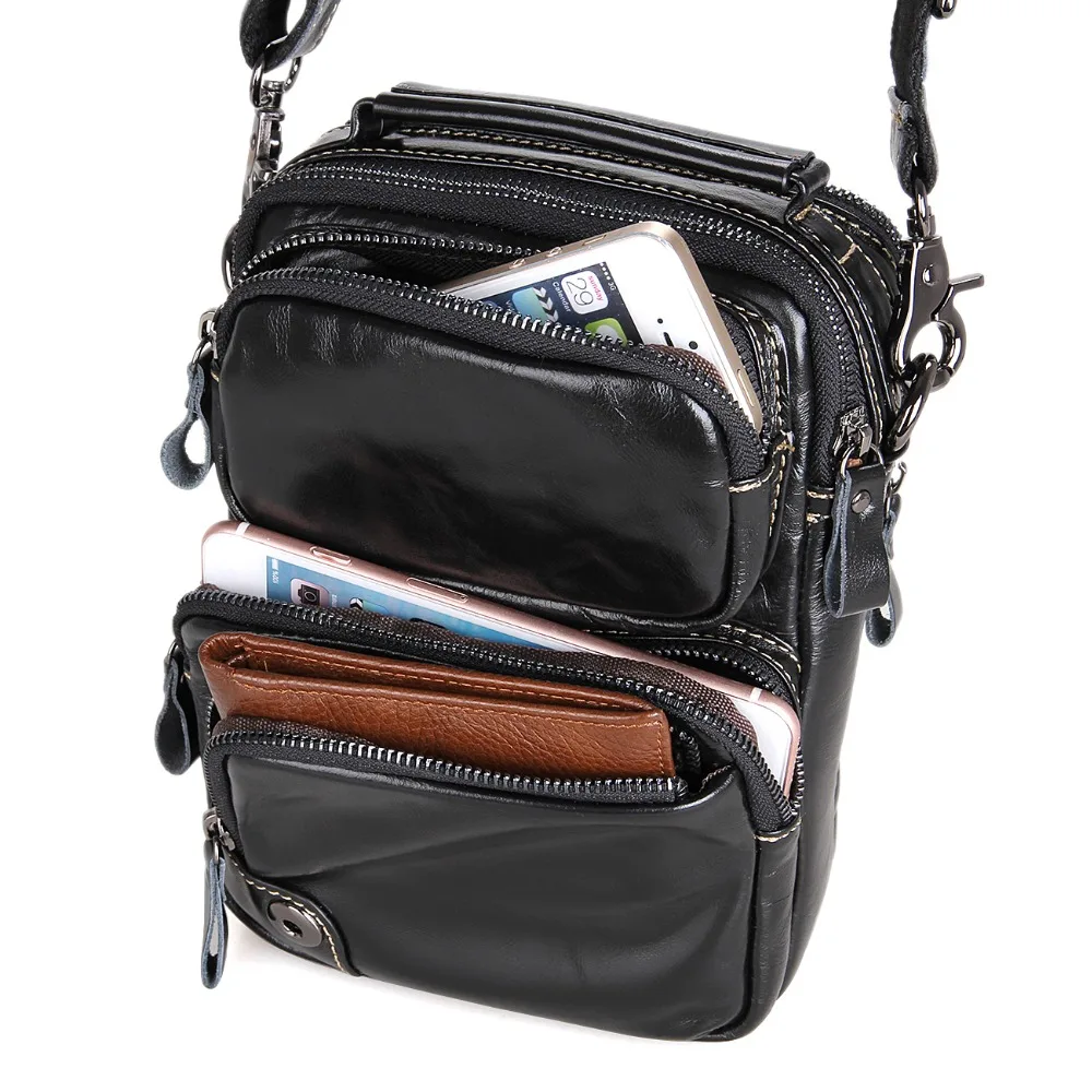 J.M.D High Quality Vintage Real Leather Men Messenger Bags Shoulder Bag For Boy 1010A | Багаж и сумки