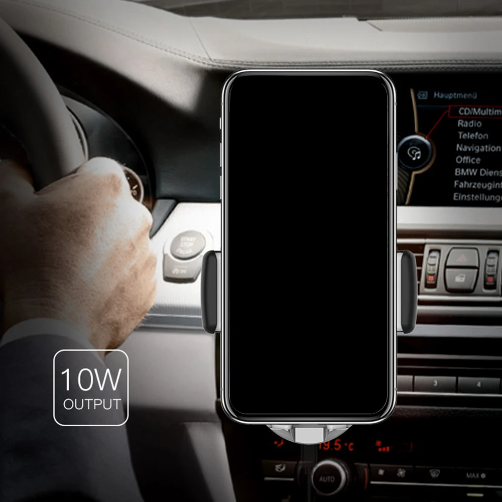 Автомобильный держатель для телефона интеллектуальный инфракрасный датчик Qi