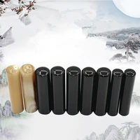 5pcslot wholesale export japan round chapter black buffalo horn stamps horn stamps chapter