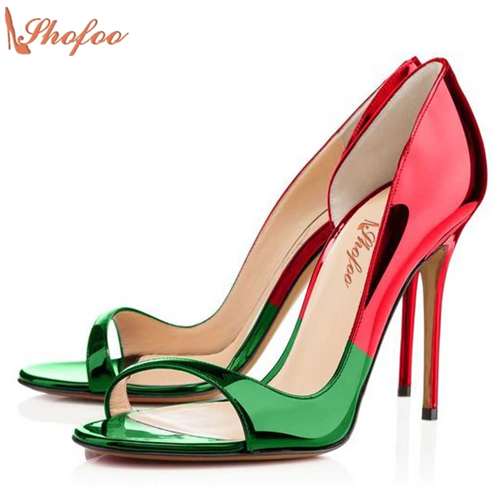 

Women Luxury Pumps Peep Toe High Heels 2021 Woman Sandals Superstar Shoes Top Quality Fetish High Heels Large Size 4-16 Shofoo