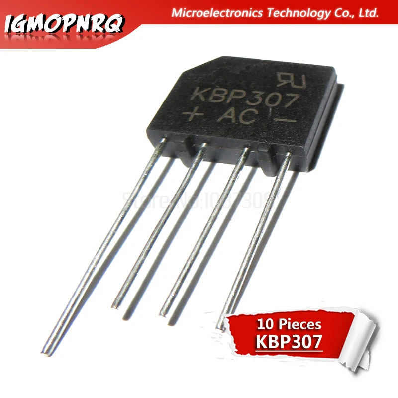 10 шт. мостовые выпрямители KBP307 700 В 3 А новинка оригинал|rectifier bridge| |