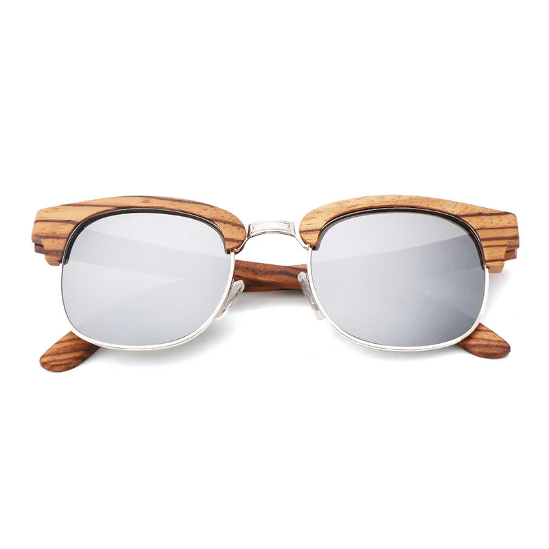 2018 новые винтажные солнцезащитные очки из древесины зебры для женщин и мужчин