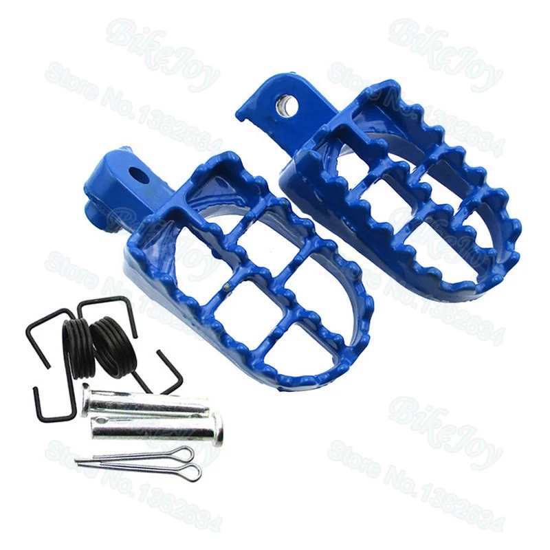 Blue Aluminum Footrest Foot Pegs For XR50R CRF50 CRF70 CRF80 CRF100F CRF150 Dirt Motor Bike Motocross Motorcycle | Автомобили и