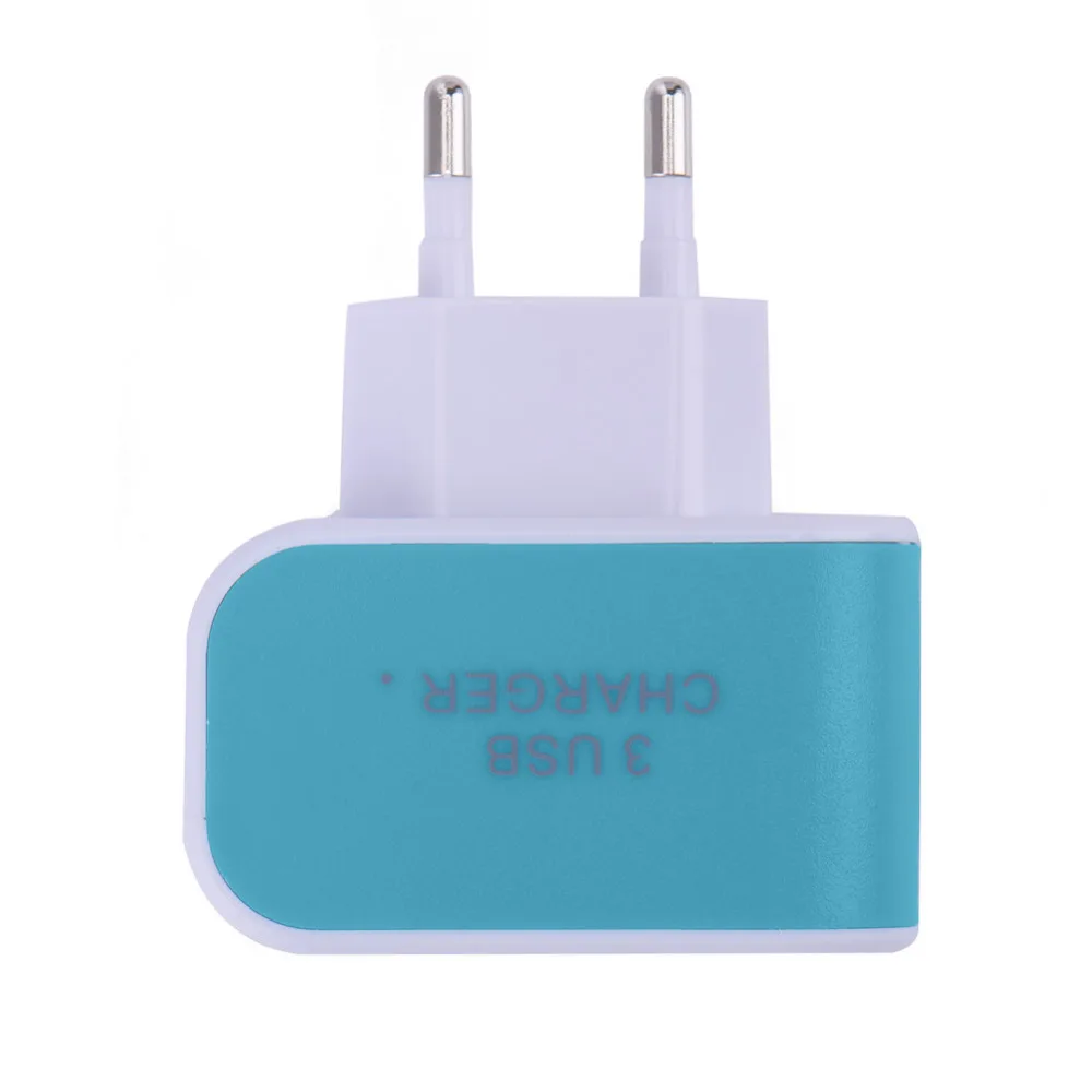 Универсальное зарядное устройство Европейского типа с 3 портами USB 5 В 1 А