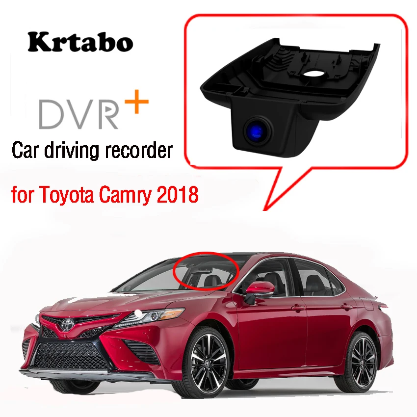 Видеорегистратор full hd для Toyota Camry 2018 2019 2020 Автомобильный видеорегистратор с Wi-Fi и