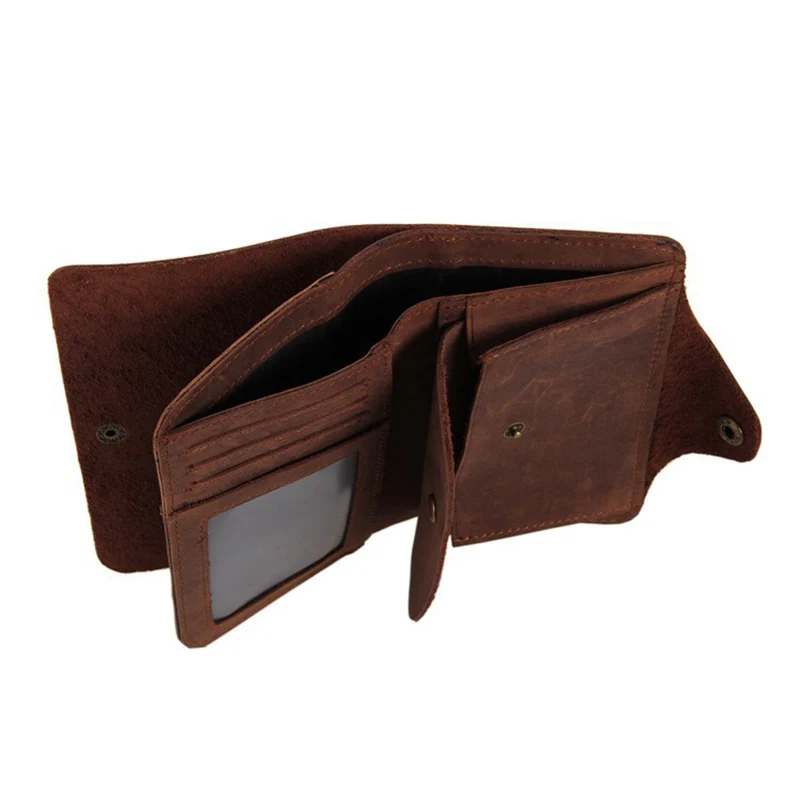 

DOLOVE Long Travel Wallet For Men Real Crazy Horse Leather Purse Card Holder Hot Selling Free Ship Men's Vintage Wallets