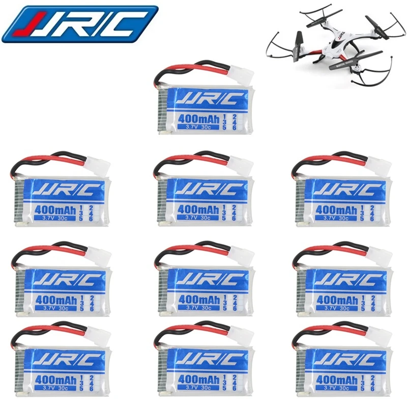 

10 шт./лот JJRC H31 оригинальный Батарея JJRC запасные Запчасти 3,7 V 400 мА/ч, 30C Батарея H31 Lipo Батарея 3,7 v 400 мАч для JJRC H31 Батарея