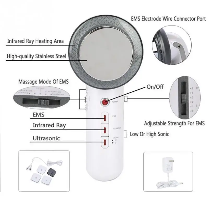 Ультразвуковая кавитация EMS массажер для похудения сжигатель жира