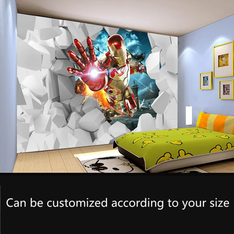 Настенные трехмерные стальные фрески на заказ для детской комнаты гостиной обои