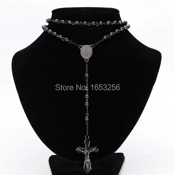 28 ''+ 5'' Новая мода IP Черный позолоченный браслет в виде четок цепочка из