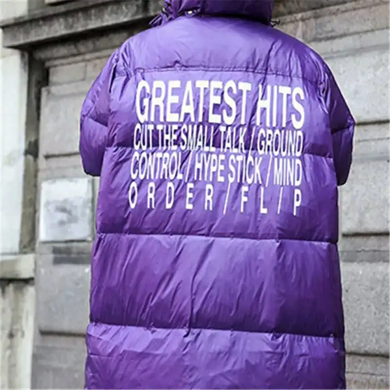 Осеннее женское пуховое пальто зимнее Модное Длинное с капюшоном Толстая теплая