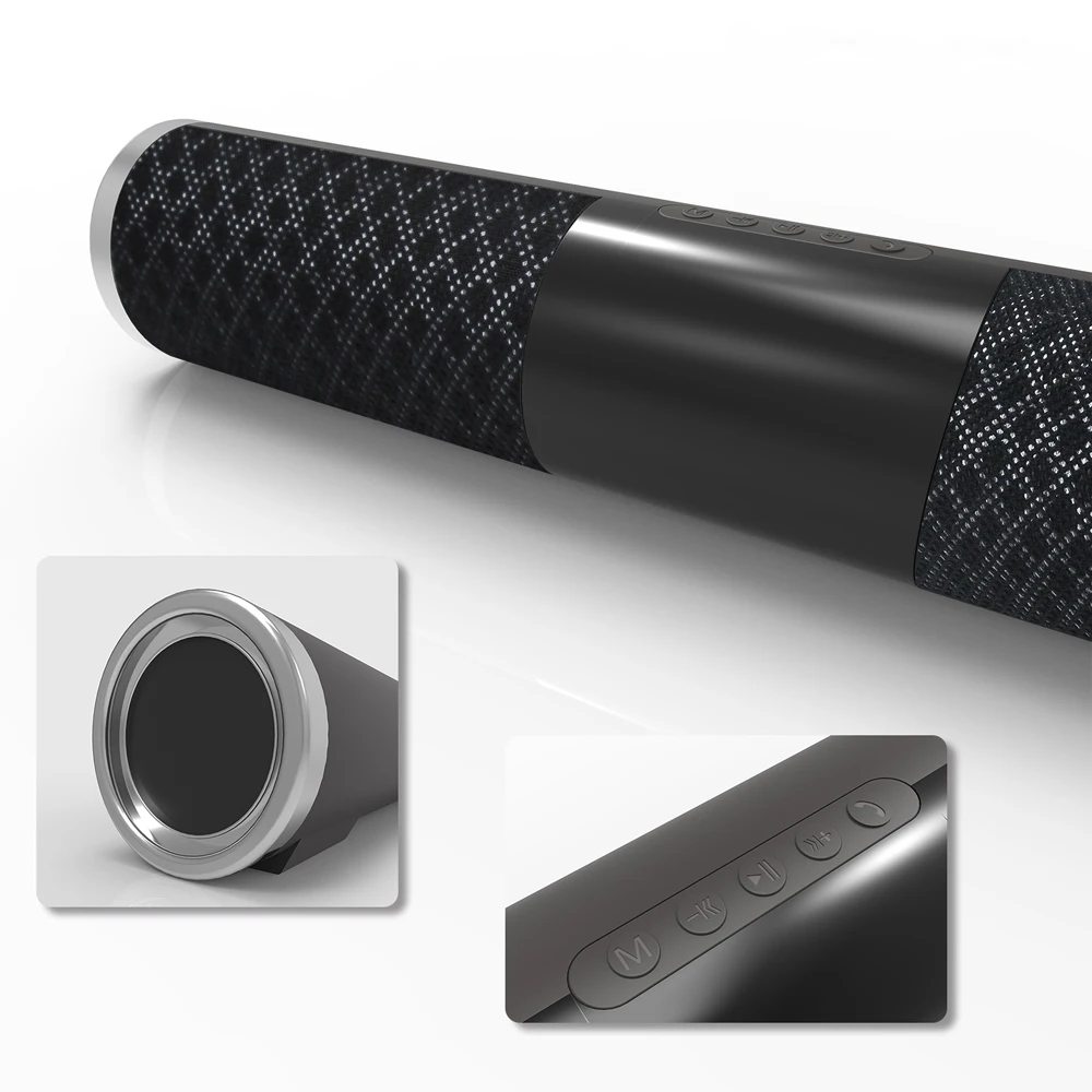 Беспроводной Bluetooth Динамик Мощный звук бар стерео музыка Поддержка TF карта AUX светодиодный дисплей беспроводной динамик для смартфонов