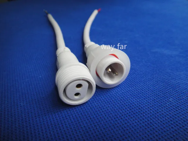 5 pairs 2 Core 3 core 4 pin Waterproof Power Cord Led Strip Wire Connector 20cmIP65 waterproof Pigtail | Обустройство дома