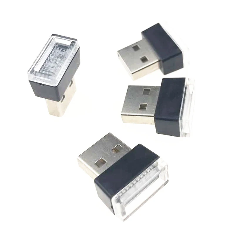 1 шт. автомобильный стильный USB атмосферный светодиодный светильник