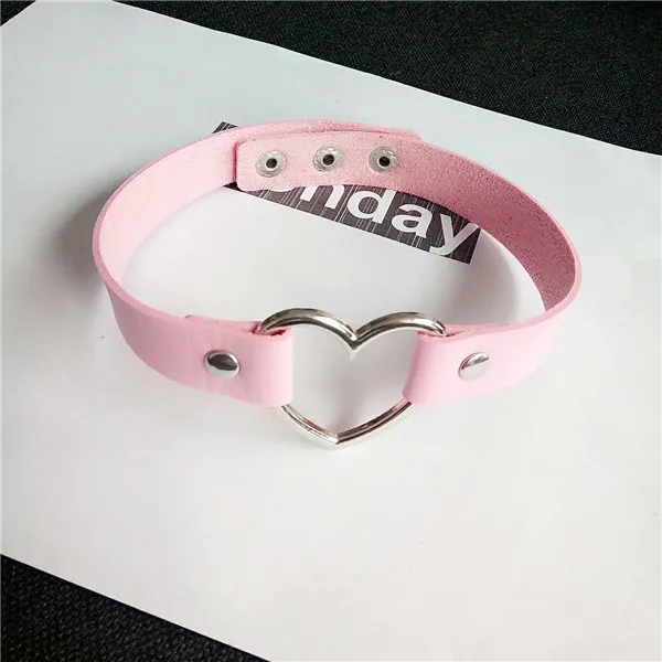 Модное ювелирное изделие Knock в стиле панк ожерелье с милым сердцем прозрачный