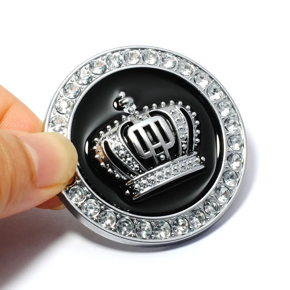 Хит продаж 3D Металлическая корона алмазная декоративная наклейка для автомобиля