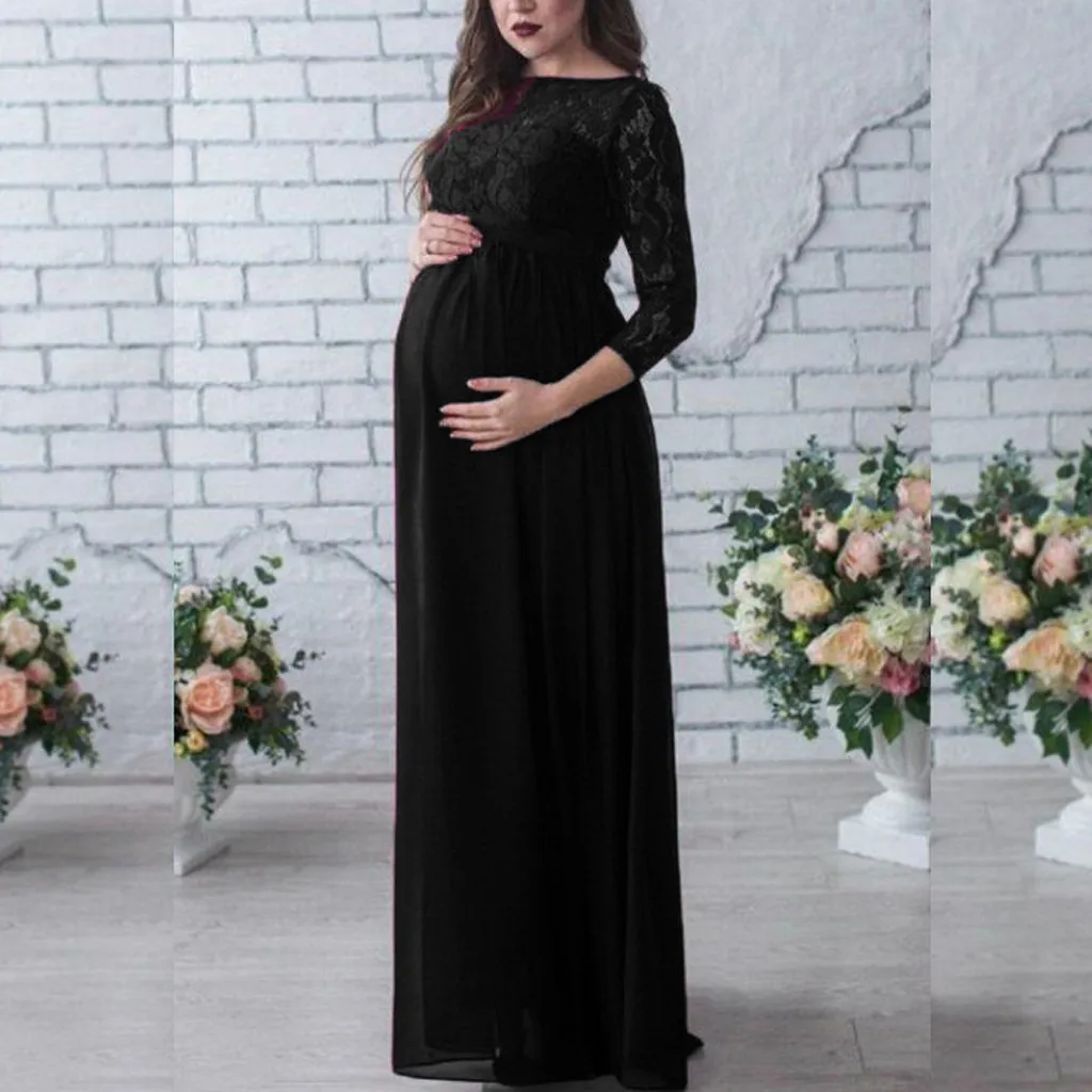 2019 Pregnant Mother Dress New Maternity Photography Props Women Pregnancy Clothes Lace For Photo Shoot Clothing | Мать и ребенок