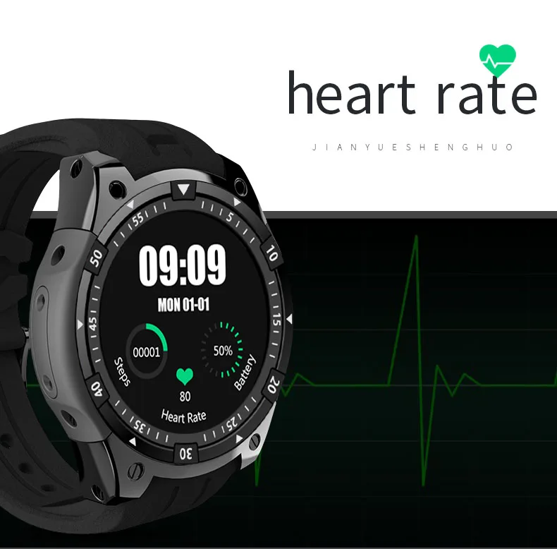 MTK6580 3G Internet Heart Rate Smart Watch with GPS WIFI SIM Card Call Camera Smartwatch for Video Play Game Best Gift | Электроника