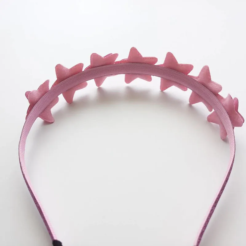 Блестящий розовый обруч для волос с острым носком и звездами эксклюзивные