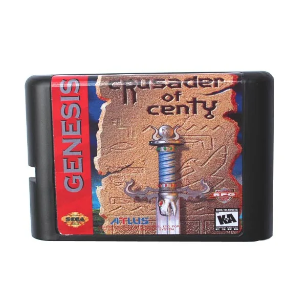 Crusader и Centy 16 бит MD карточная игра для Sega игры Mega Drive Genesis | Электроника