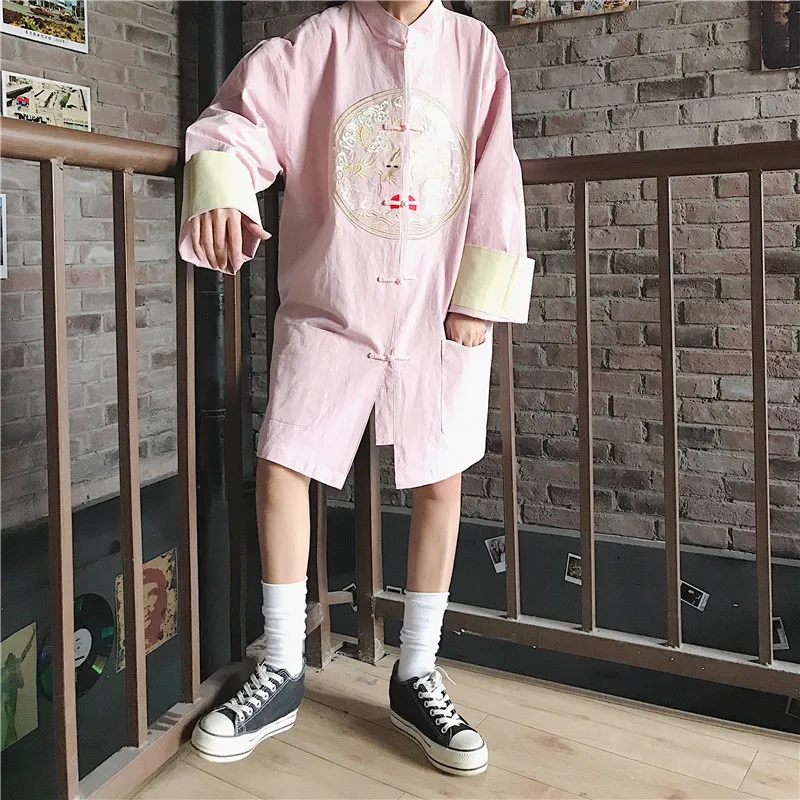 Женское винтажное китайское платье Chipao Frog Dark Punk Harajuku с вышивкой дракона