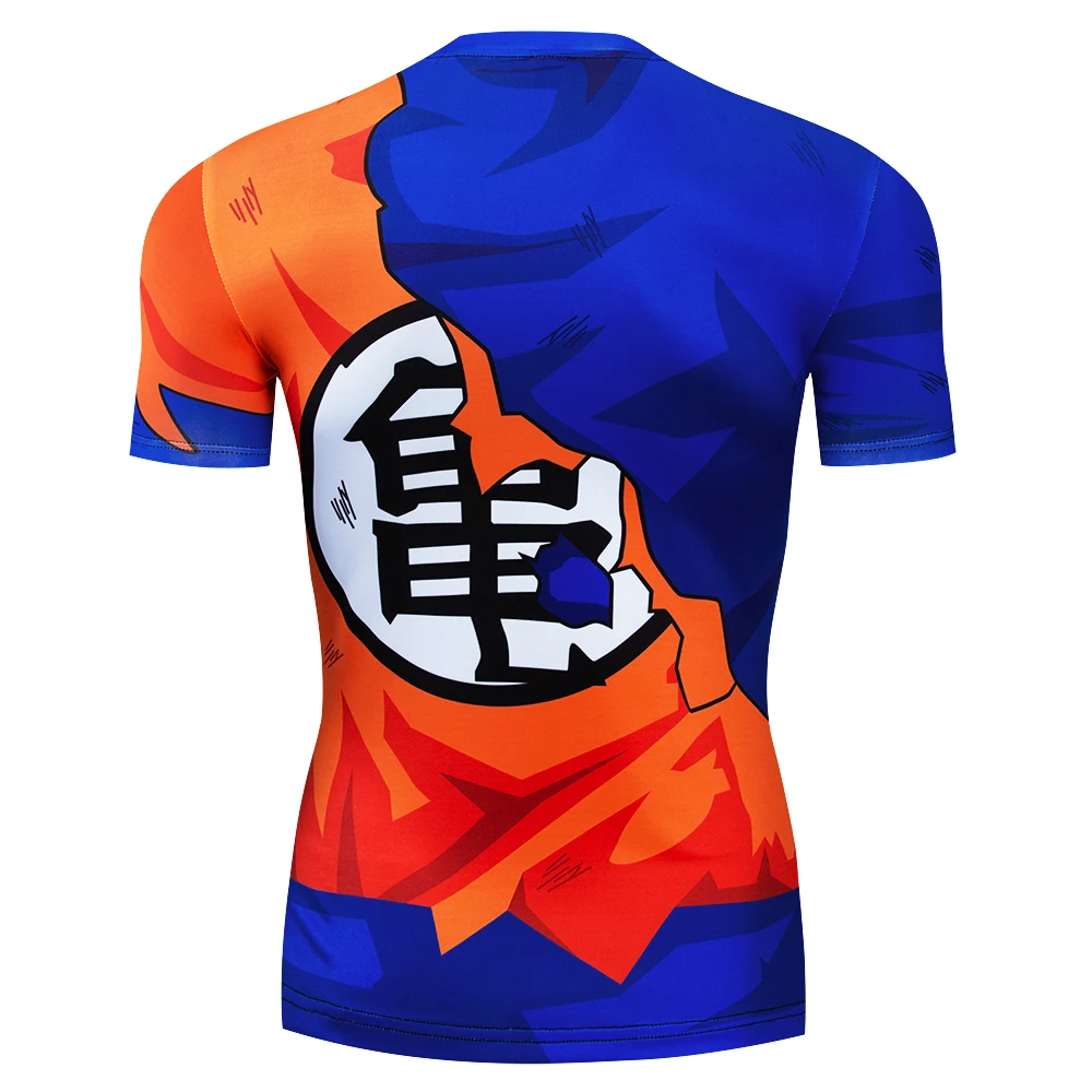 Аниме Dragon Ball Z Vegeta Супер Saiyan Goku Piccolo Мужская 3D футболка костюм Фитнес футболка с длинным рукавом Джерси корсеты