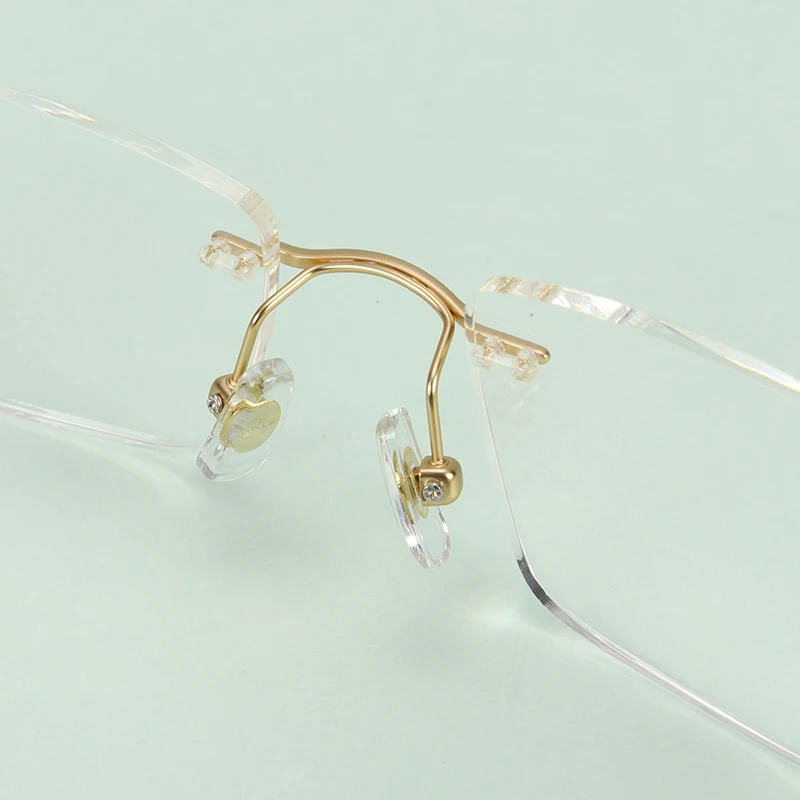 Титановые женские очки без оправы прозрачные модные Armacao De # XT062|Женские кадры| |