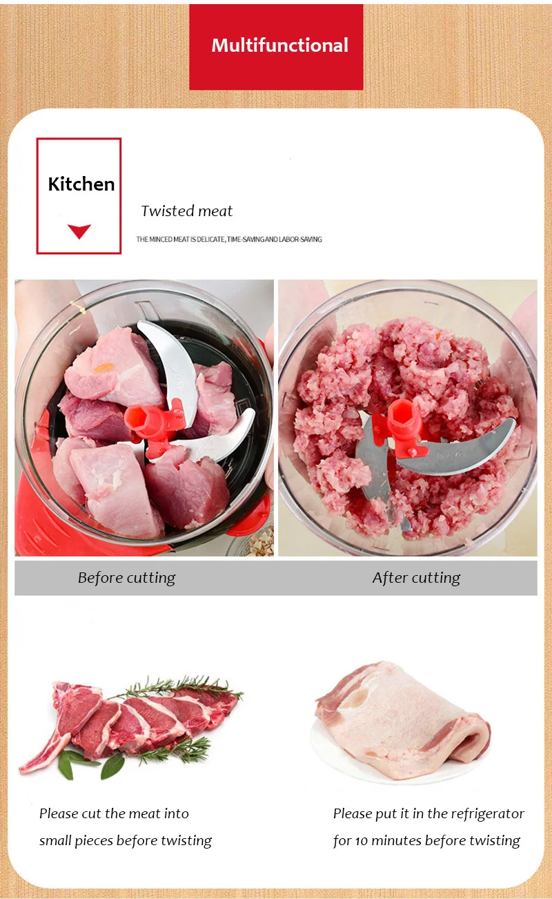 Многофункциональный ручной кухонный комбайн для кухни, портативный блендер, мясорубка, измельчитель овощей, резак, блендер для яиц, для дома