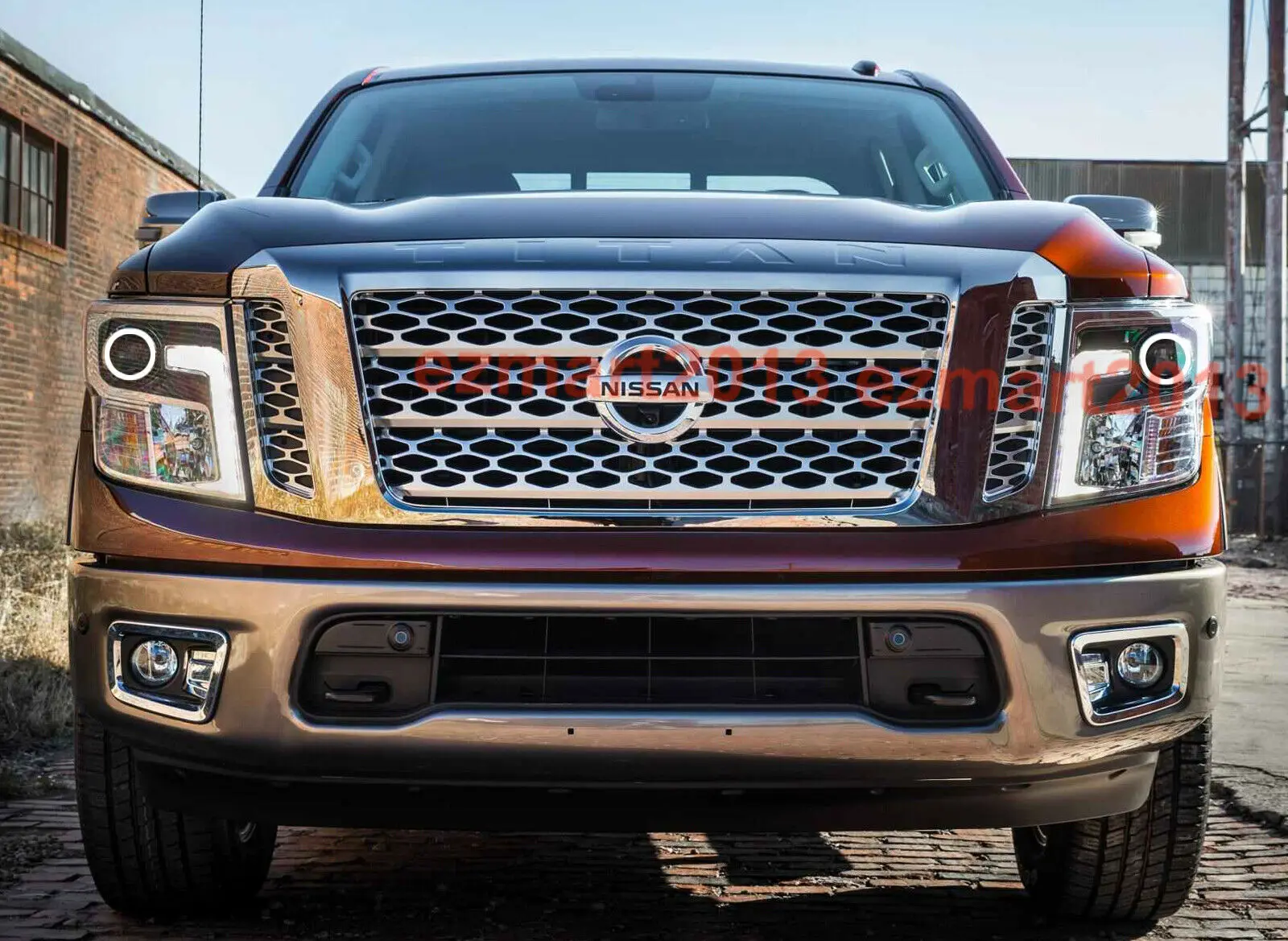 Хлопок RGB светодиодный свет для Nissan Titan XD 2016 2017 Автомобильная круглая фара ореол