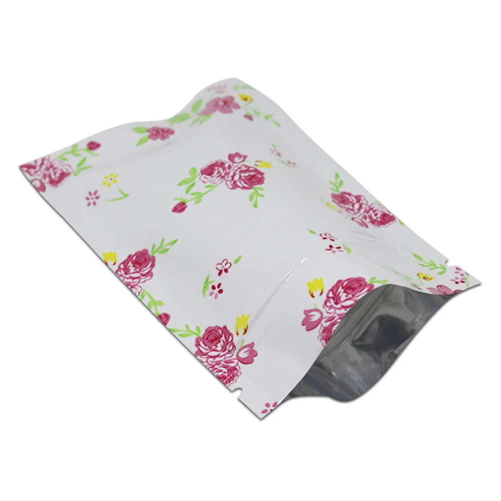 7x10 см Самоуплотняющаяся Zip Lock mylar Фольга мешок закрывающимися плоским ziplock Алюминий Фольга Чехлы для Еда конфеты закуски Вышивка Крестом Пакет