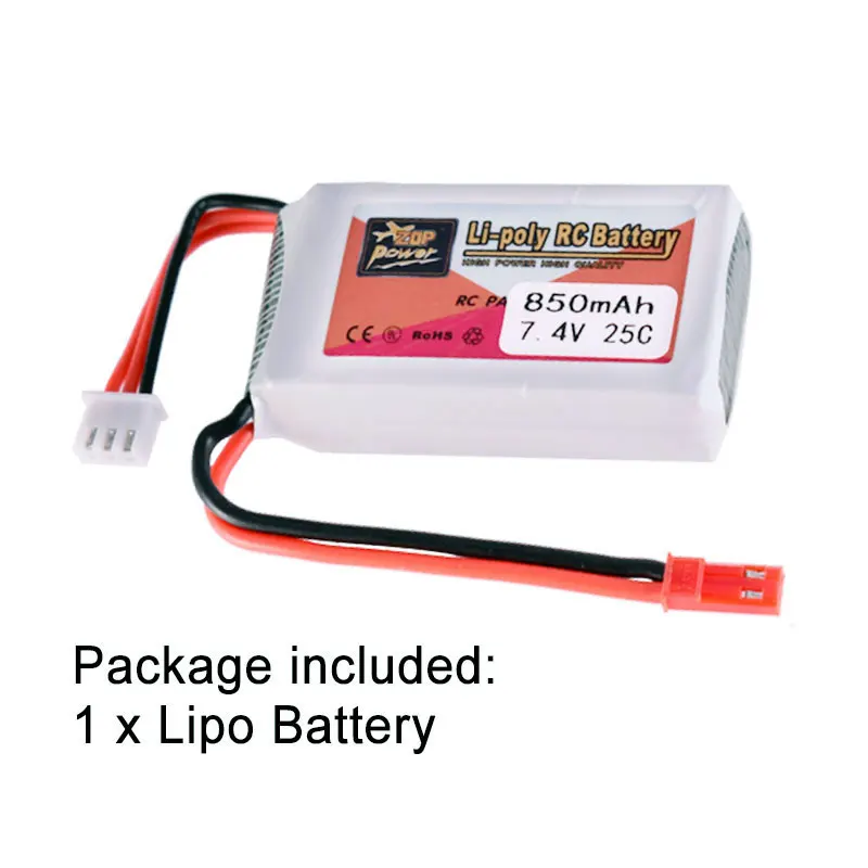 ZOP Power 7 4 В 850 мАч 11 1 1000 25C 2S 3S Lipo батарея JST Замена батареи для WLtoys V912 V915 A949 A959 A979 A969 |