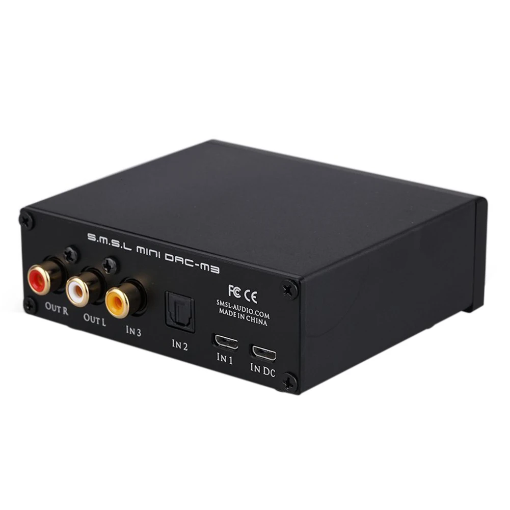 Горячий SMSL аудио M3 USB питание декодер AMP Многофункциональный оптический