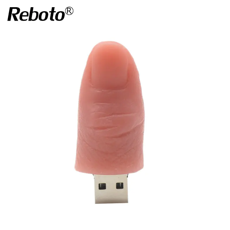 Модель человеческого пальца USB флеш-накопитель 4 ГБ 8 ГБ 16 ГБ флеш-накопитель 32 Гб 64 Гб карта памяти Забавный мультфильм креативная флеш-память, переносной usb-накопитель