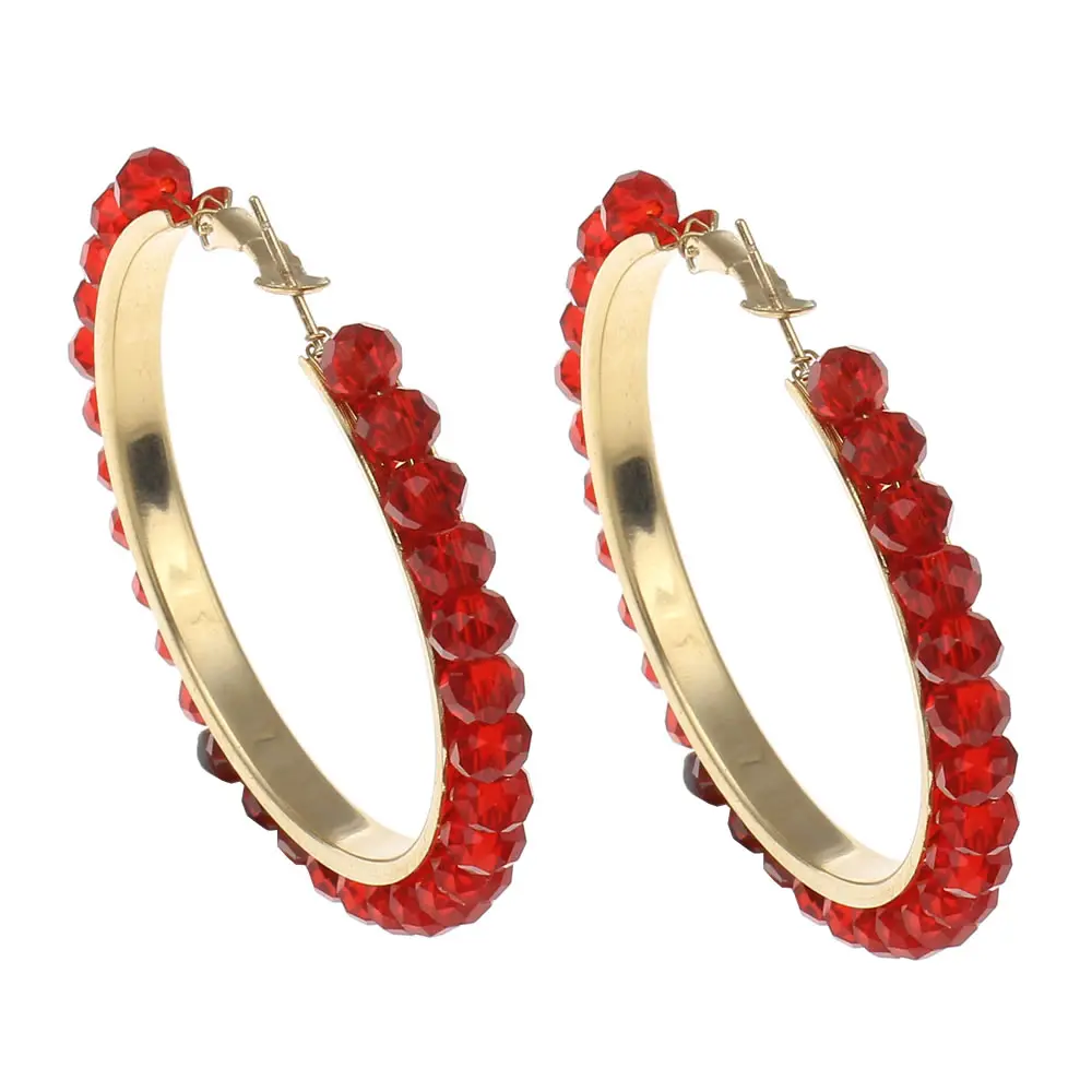 Серьги кольца женские с большими кольцами ювелирная изделие из латуни кольцо