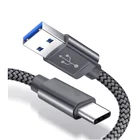 Кабель USB Type C, зарядный кабель Type-C, провод, шнур для Samsung Galaxy A3, A5, A7 2017, A8, A9 2018, S10, S9, S8, A8s, быстрое зарядное устройство