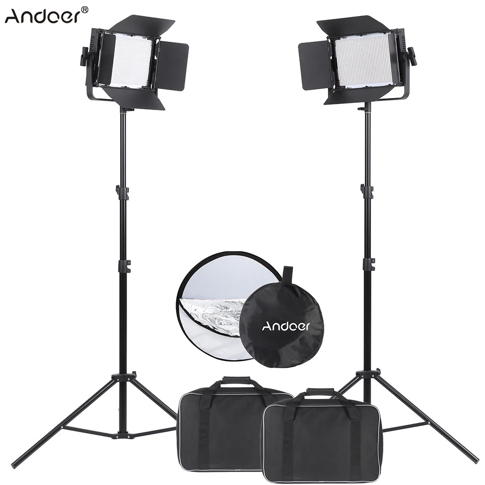 Andoer 1040 шт бисер Светодиодная лампа для освещения видео CRI 95 + 7680LM 5600K DMX512 студийное
