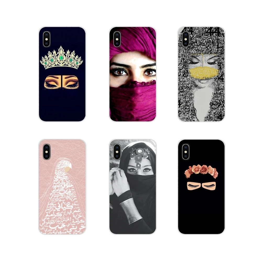 Прозрачный чехол для sony Xperia Z Z1 Z2 Z3 Z5 compact M2 M4 M5 C4 E3 T3 XA huawei mate 7 8 Y3II Arab Woman с Niqab Face